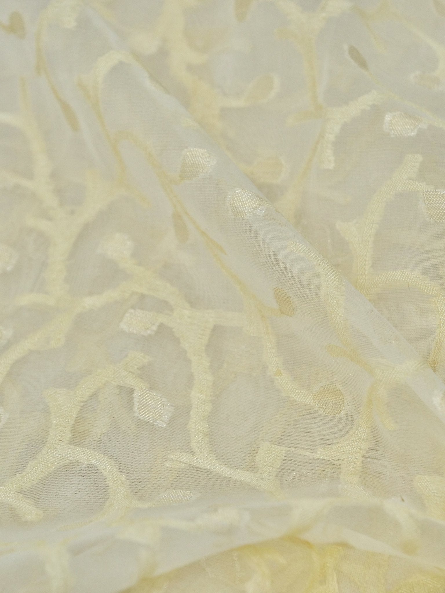Kora Organza Saree Off White