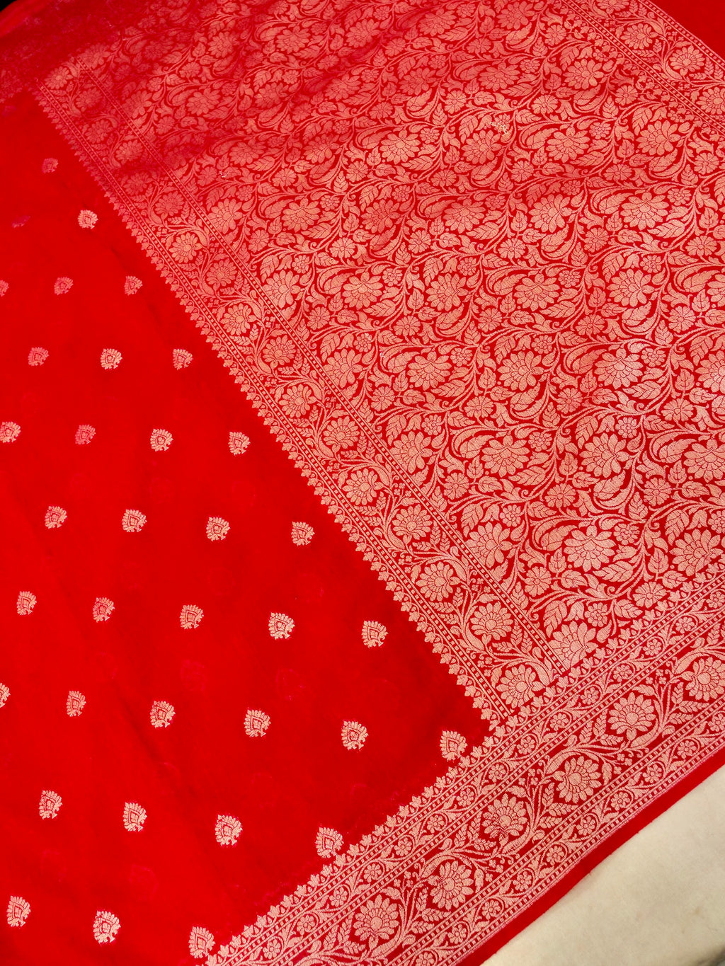 Gorgette Matka Silk saree