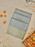 Katan Silk Saree Grey Sona Rupa