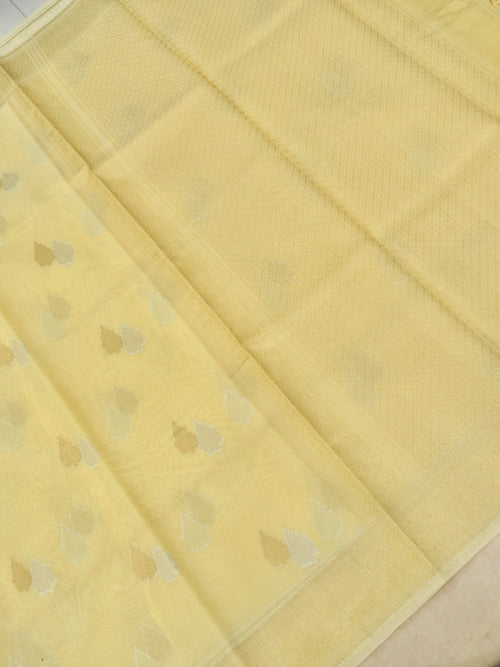 Cotton Silk Saree – Lemon