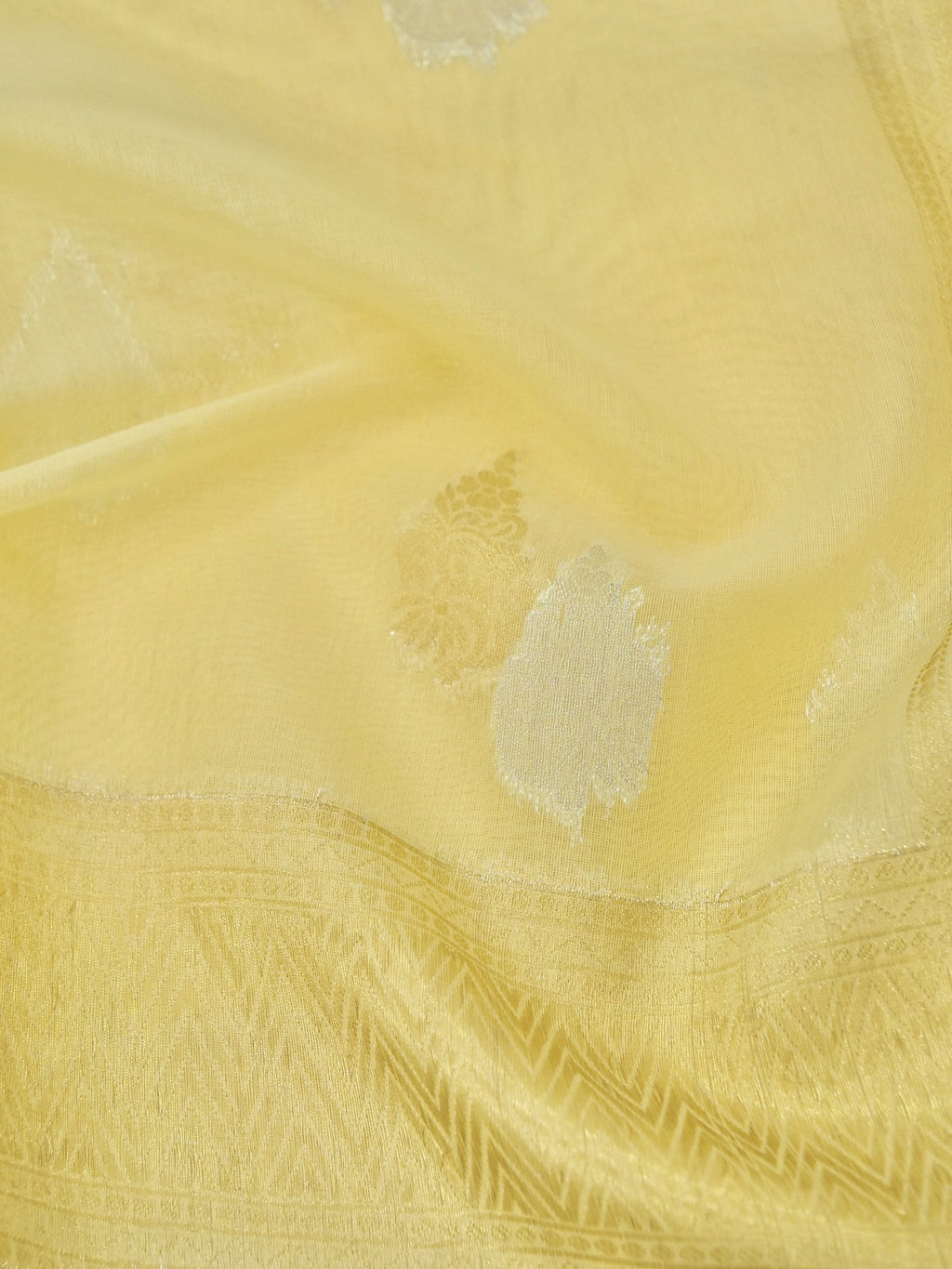Cotton Silk Saree – Lemon