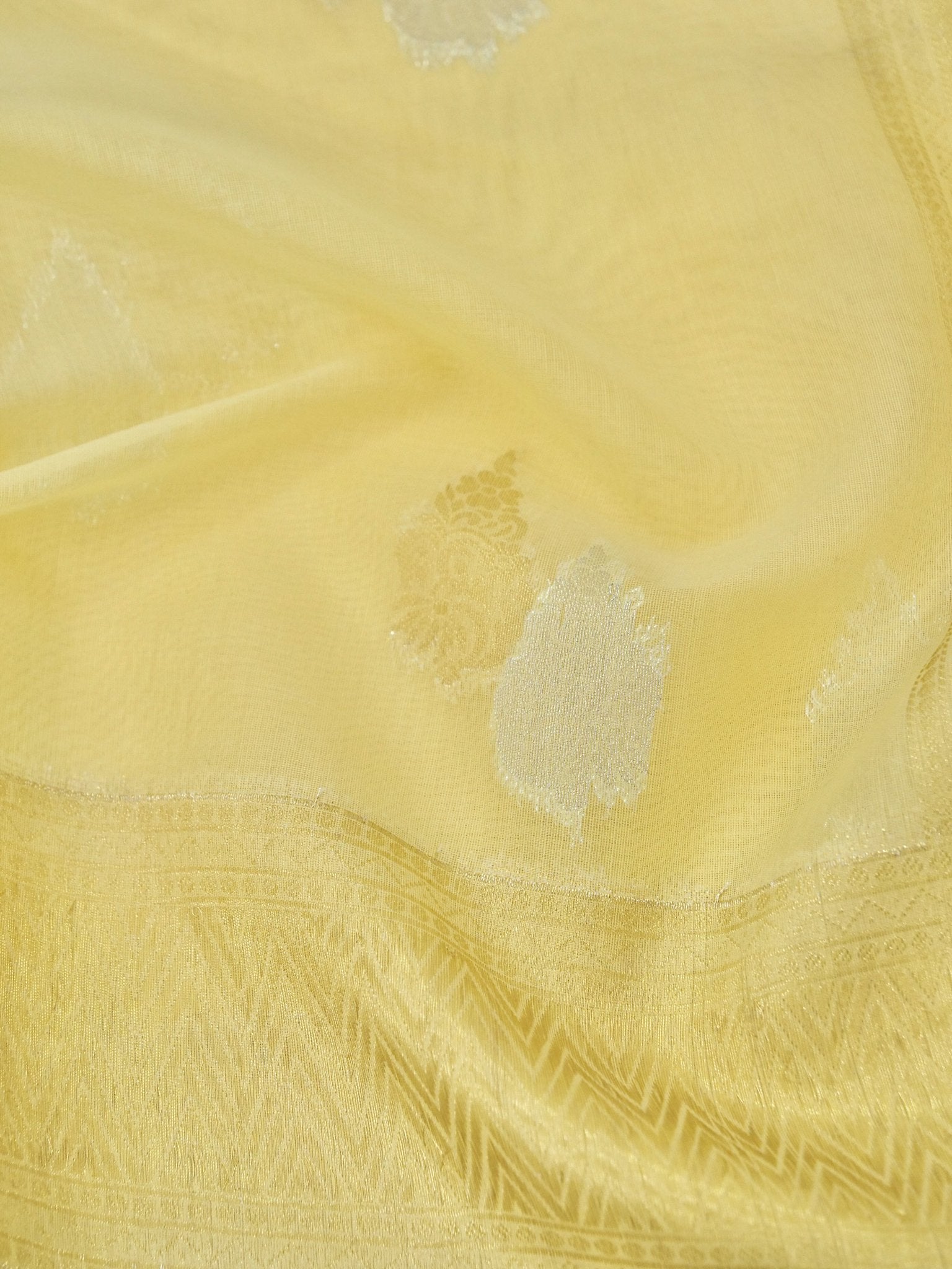 Cotton Silk Saree – Lemon