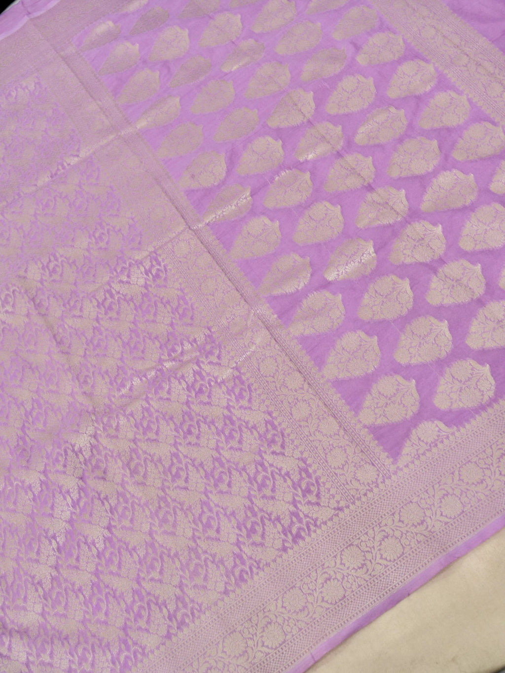 Chiffon Silk Saree – Lavender Tanchui