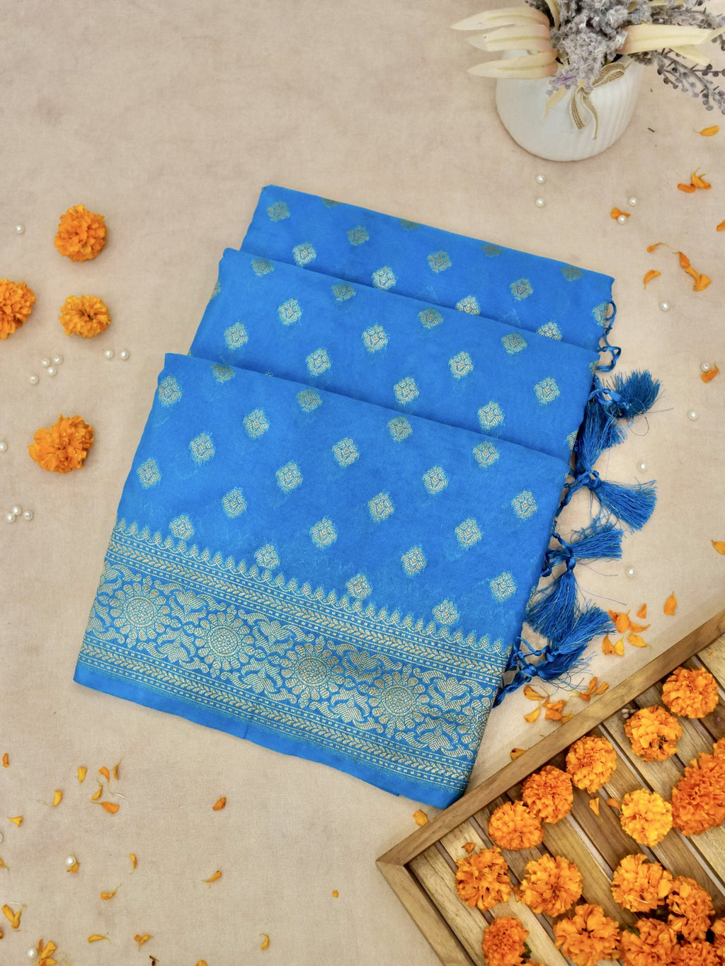 Gorgette Silk saree
