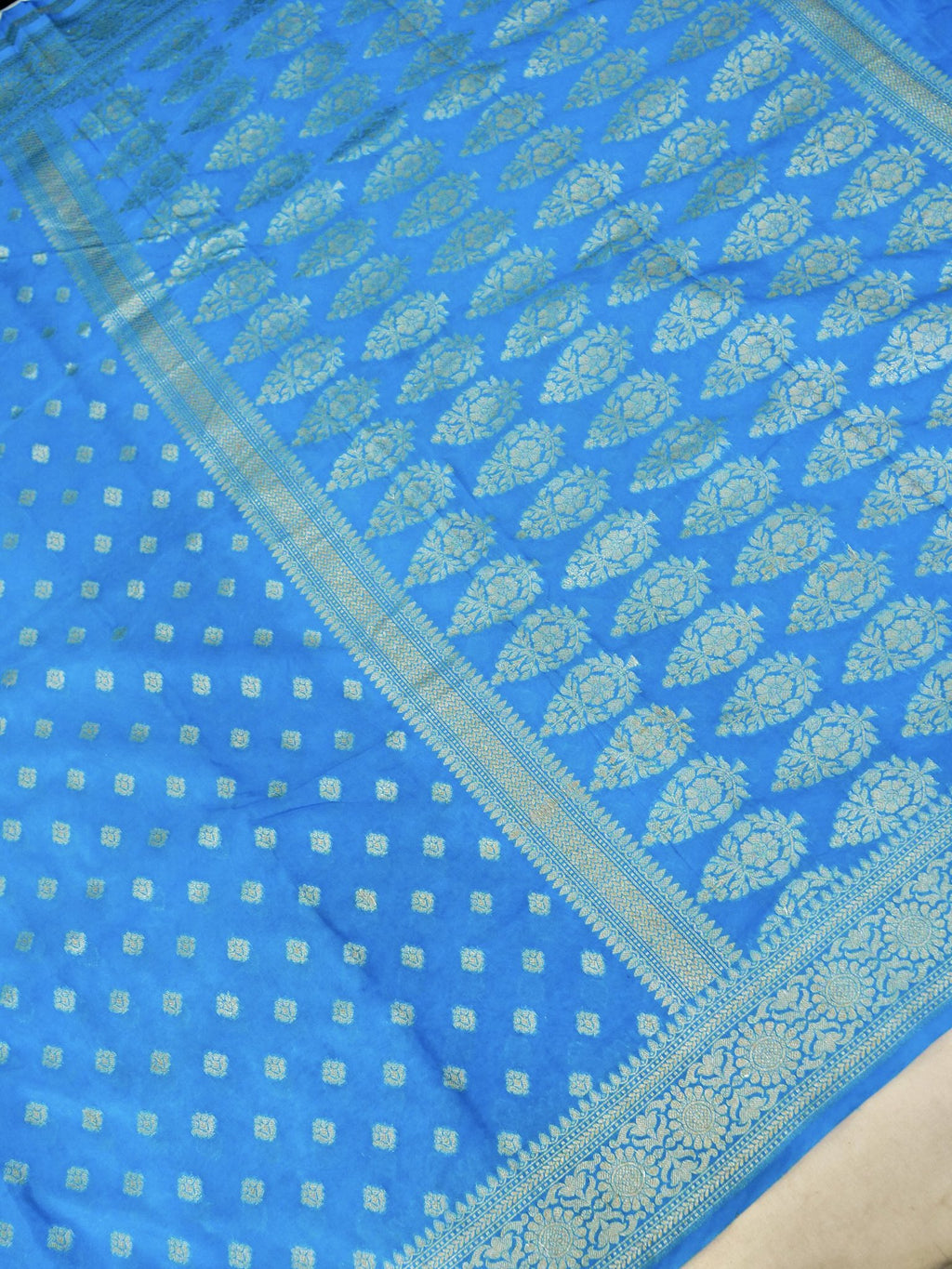Gorgette Silk saree