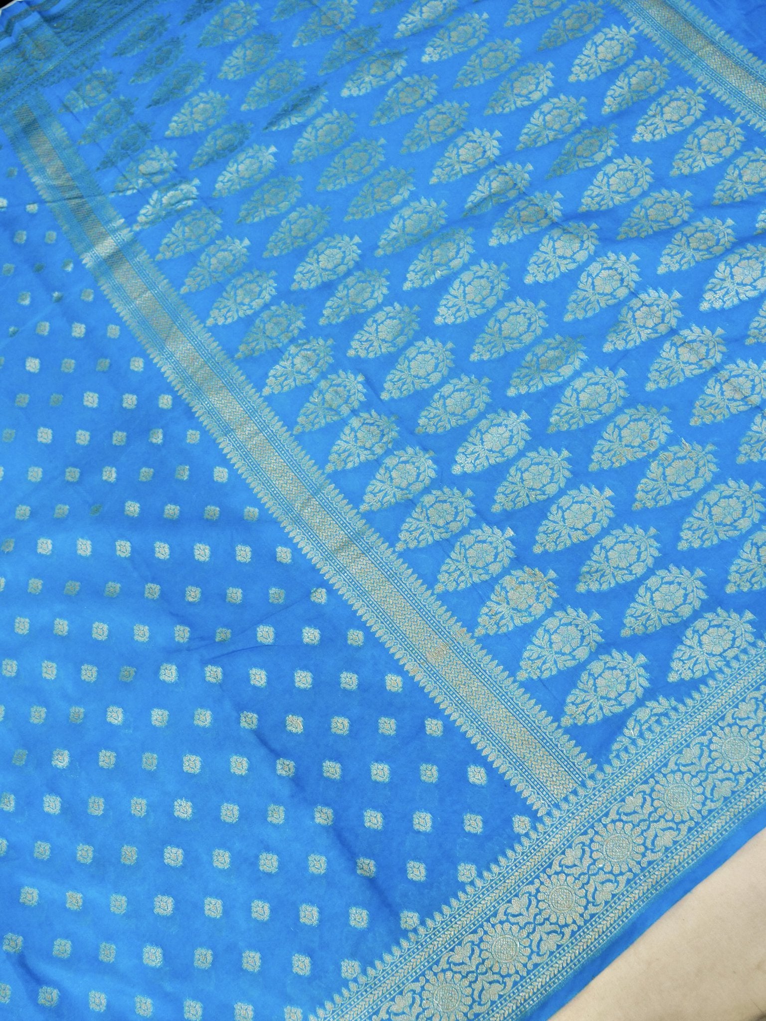 Gorgette Silk saree